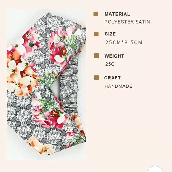 NWT Floral Pattern Headband - Picture 4 of 5